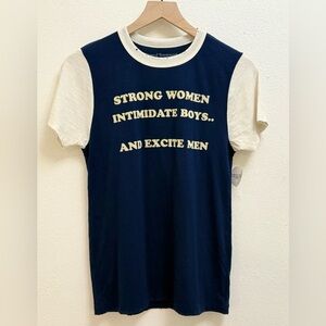 Stoned Immaculate Navy and Cream Short Sleeve Tee